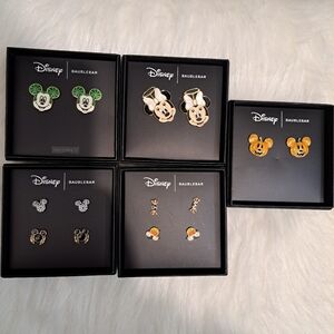 Disney BaubleBar Halloween Lot Of 5 Boxes Mickey and Minnie Earrings Set